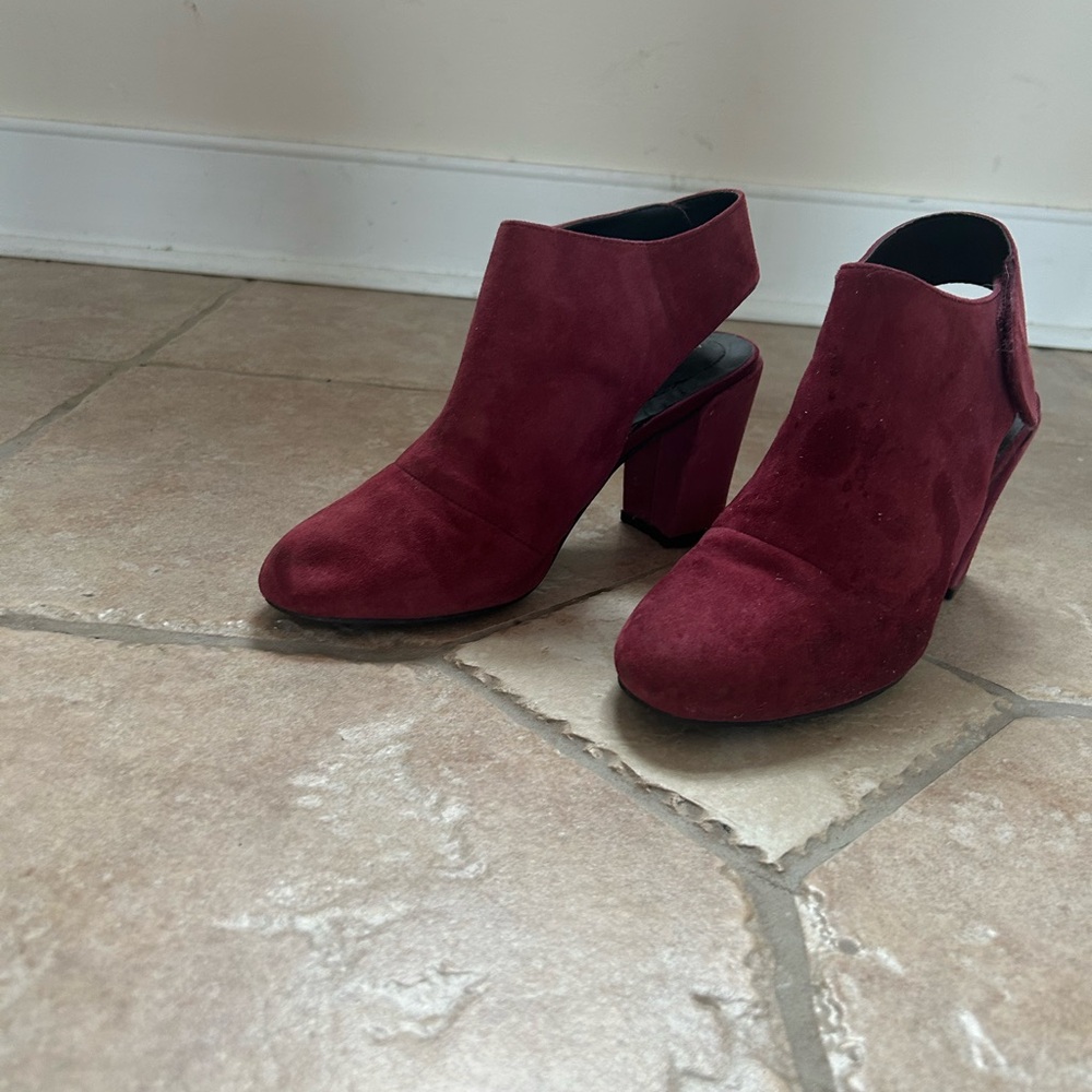 Women's Burgundy Ankle Boots